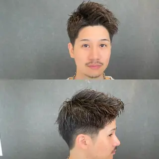 ショート メンズ メンズヘア特化 崎田 成人のヘアスタイル