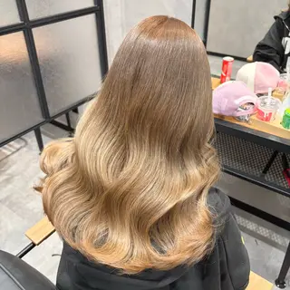 ロング 🎀𝑴𝑰𝑯𝑶 長岡/ケアカラー🎀のヘアスタイル