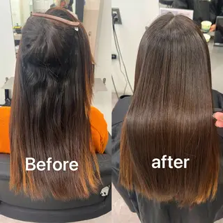 セミロング 💕韓国レイヤー× 髪質改善 宮内諒のヘアスタイル