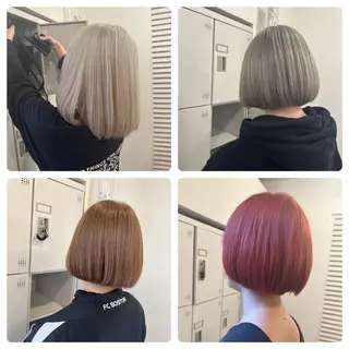 ショート カラー 髪質改善&ブリーチ 伊勢 祐一郎のヘアスタイル
