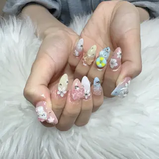 ネイル 🎀nana🫧 ワンホンネイル🎀のネイルデザイン