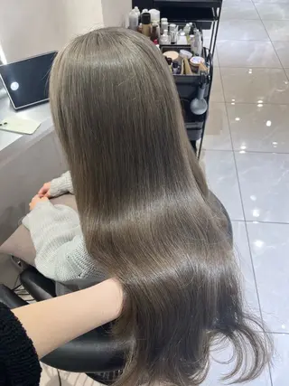 ロング 🤍透明感・上品艶 カラー│フウカのヘアスタイル