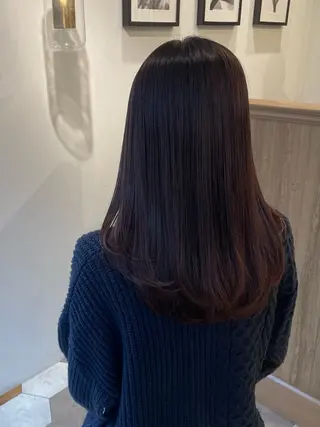 ロング カラー 顔まわりcut🌿 Hinakoのヘアスタイル