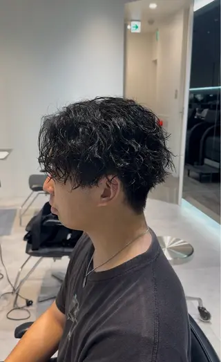 ショート パーマ メンズ 似合わせパーマ🔥 河浪  大智のヘアスタイル