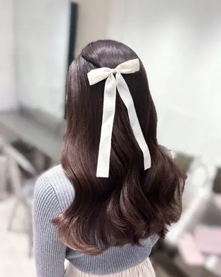 ロング 髪質改善♡ 保坂汐音のヘアスタイル
