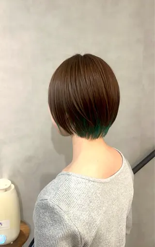 ショート カラー 山本梨華/ 透明感カラーのヘアスタイル