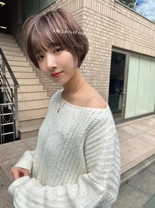 ショート SIGN店長中村 レイヤーカット募集のヘアスタイル