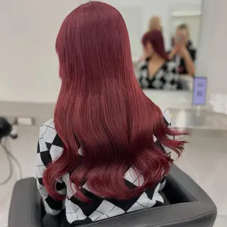 ロング 🍒韓国y2k暖色 NO.1🍒REAのヘアスタイル