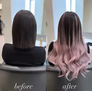 ミディアム カラー ヘアアレンジ 🎆浴衣着付け👘 ✨ヘアセット🐹のヘアスタイル