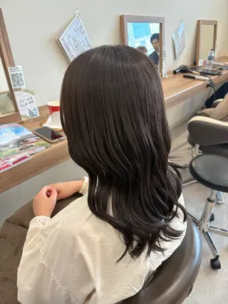 ミディアム 渡邊 玲来のヘアスタイル