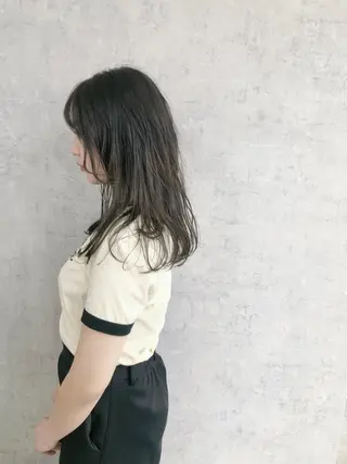 セミロング カラー ヘアアレンジ ネイル マツエク・マツパ エビスザキレン/メン ズ/心斎橋🌳のヘアスタイル