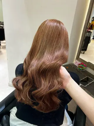 ロング 🤎艶感ベージュ/ ミルクティー🤎のヘアスタイル