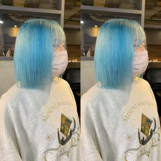 セミロング カラー yoriダブルカラー 代表すがわらのヘアスタイル
