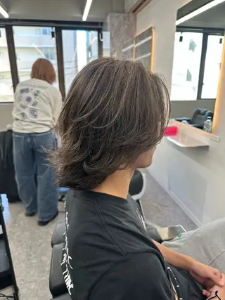 カラー メンズ メッシュパーマ支持率 ◎大宮/隼也のヘアスタイル