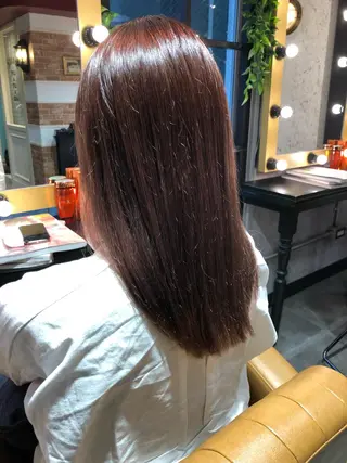 セミロング カラー 縮毛矯正/ 髪質改善/浅見拓哉のヘアスタイル