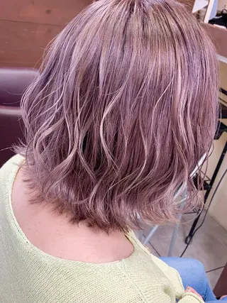 ミディアム レイヤー/艶髪カラー 森本くるみのヘアスタイル