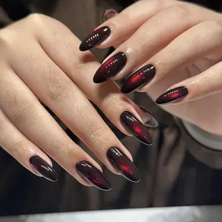 ロング 波 なみのネイルデザイン