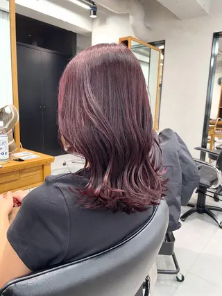ミディアム パーマ カラーモデル募集 🤍momoha🤍のヘアスタイル