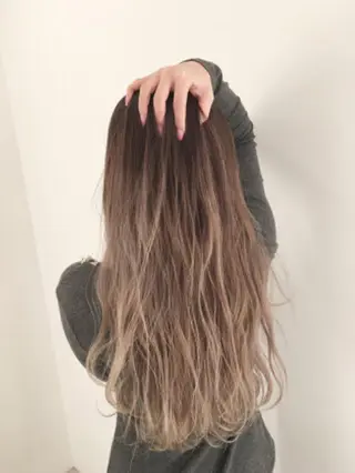 セミロング 松戸　レイヤーカット 野口　康太郎のヘアスタイル