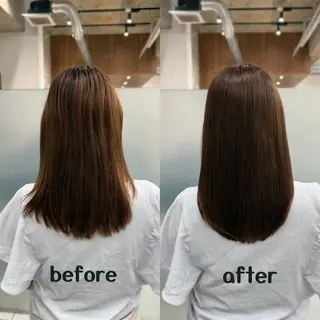 ロング カラー 縮毛矯正+モテカラー 🎀✨MIHOのヘアスタイル