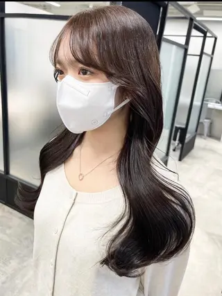 ロング 韓国レイヤーカット 髪質改善▫️水野有真のヘアスタイル