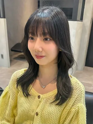 ミディアム カラー ヘアアレンジ 大阪/豊中/ メンズパーマ/ちぇるのヘアスタイル