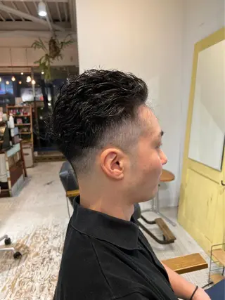 カラー パーマ メンズ あだち 寺田町のヘアスタイル