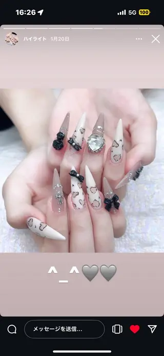 ネイル Lee Nails チップ長さだし専門店のネイルデザイン