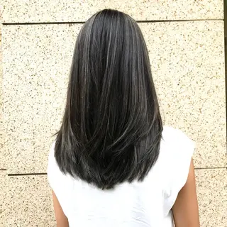 セミロング カラー K-POP好き美容師 🇰🇷Kai.Yのヘアスタイル