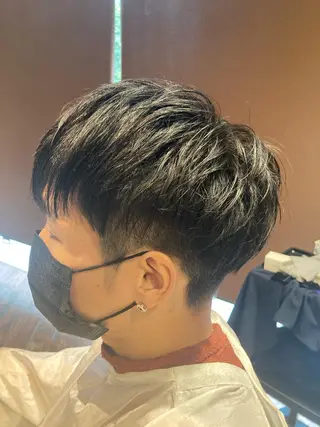 メンズ 曲がる縮毛矯正 LIBER 岩名のヘアスタイル