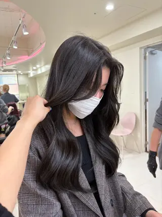 ミディアム カラー ヘアアレンジ 💟RINNA 艶カラー💟のヘアスタイル