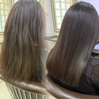 セミロング 地毛風ストレート 早坂裕真のヘアスタイル