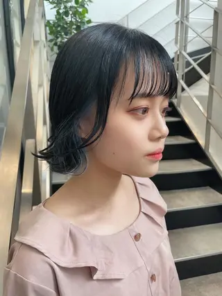 カラー 髪質改善カラー ショートボブ専門のヘアスタイル