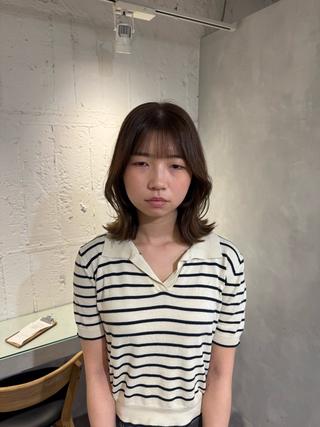 セミロング 100%可愛い顔周り 💓レイヤー/しずくのヘアスタイル