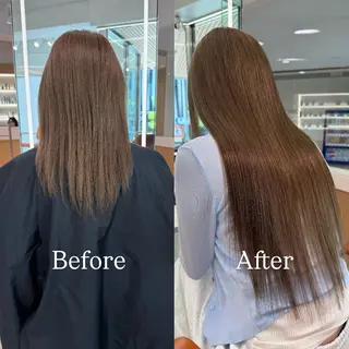 ロング カラー シールエクステ特化 ハイトーン、NANAのヘアスタイル