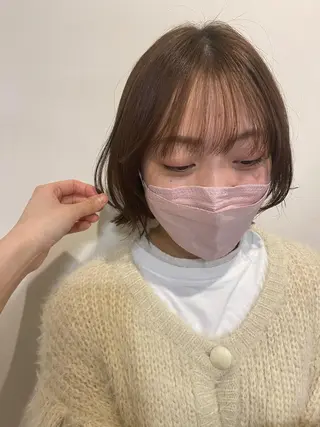 ミディアム LUVISM新潟🎀 透明感カラー/ミユのヘアスタイル