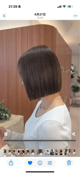 ミディアム カラー 【渋谷】ボブ・ レイヤーボブ特化✂︎のヘアスタイル