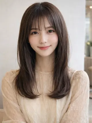 セミロング カラー chic channel伊藤のヘアスタイル