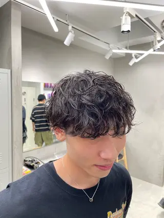 ショート パーマ メンズ SENTA✨メンズ パーマ✨fifth栄のヘアスタイル