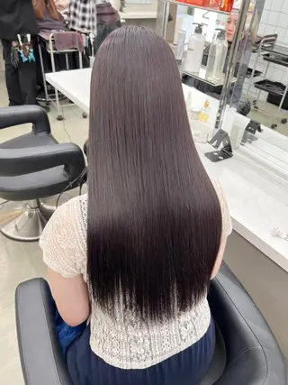 ロング カラー パーマ ヘアアレンジ メンズ キッズ 上品＆韓国風 🥀海心🥀のヘアスタイル