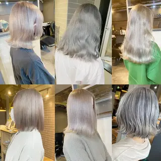 セミロング yoriダブルカラー 代表すがわらのヘアスタイル