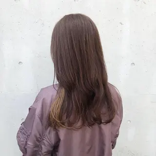 ロング カラー ヘアアレンジ 酸性縮毛矯正🧴韓国 レイヤー/髪質改善のヘアスタイル