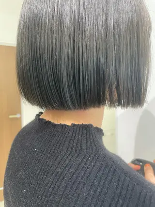 ミディアム 店長福島成美/髪質 改善縮毛矯正/カラーのヘアスタイル