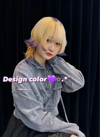 ミディアム カラー 🫧‪Ameri🫧 Emma ecoleのヘアスタイル