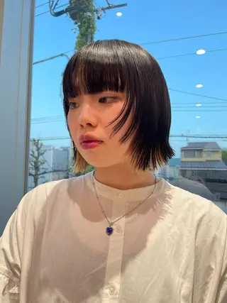 ミディアム カラー 流行デザイン特化 東方 舜のヘアスタイル