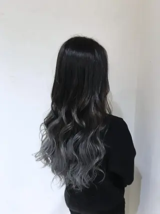 ロング カラー パーマ ヘアアレンジ メンズ キッズ ネイル マツエク・マツパ バレイヤージュ/ 髪質改善/渡邉悟🌱のヘアスタイル