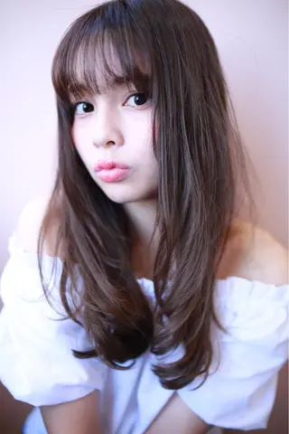 ミディアム カラー パーマ ヘアアレンジ メンズ キッズ ネイル マツエク・マツパ premier modelsのヘアスタイル
