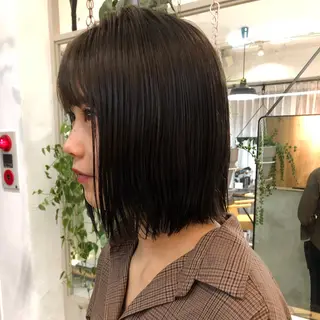 ミディアム カラー 白髪ぼかし/ショート /ミニボブだいじのヘアスタイル