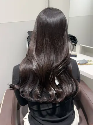 ロング カラー ヘアアレンジ 縮毛矯正🤍 盛れるボブ/ひかりのヘアスタイル