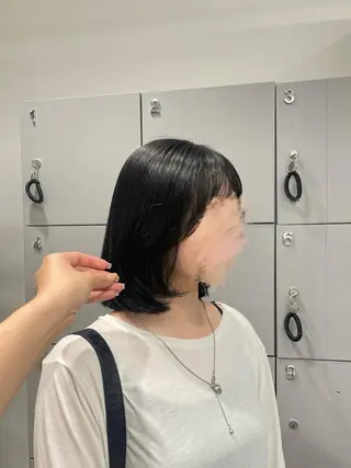 ミディアム カラー 縮毛矯正🔥 /アレンジ/篠崎渚彩のヘアスタイル
